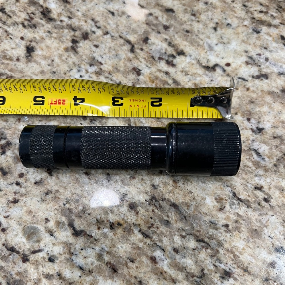 Vintage Surefire Laser Products Fountain Valley CA Tactical Flashlight Black 5"